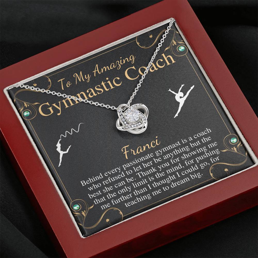Gymnastics Coach Gift for Women | Leaving Gift for Gymnastics Coach | A Truly Amazing Gymnastics Coach Gift Necklace, Christmas Gift #0752 franci