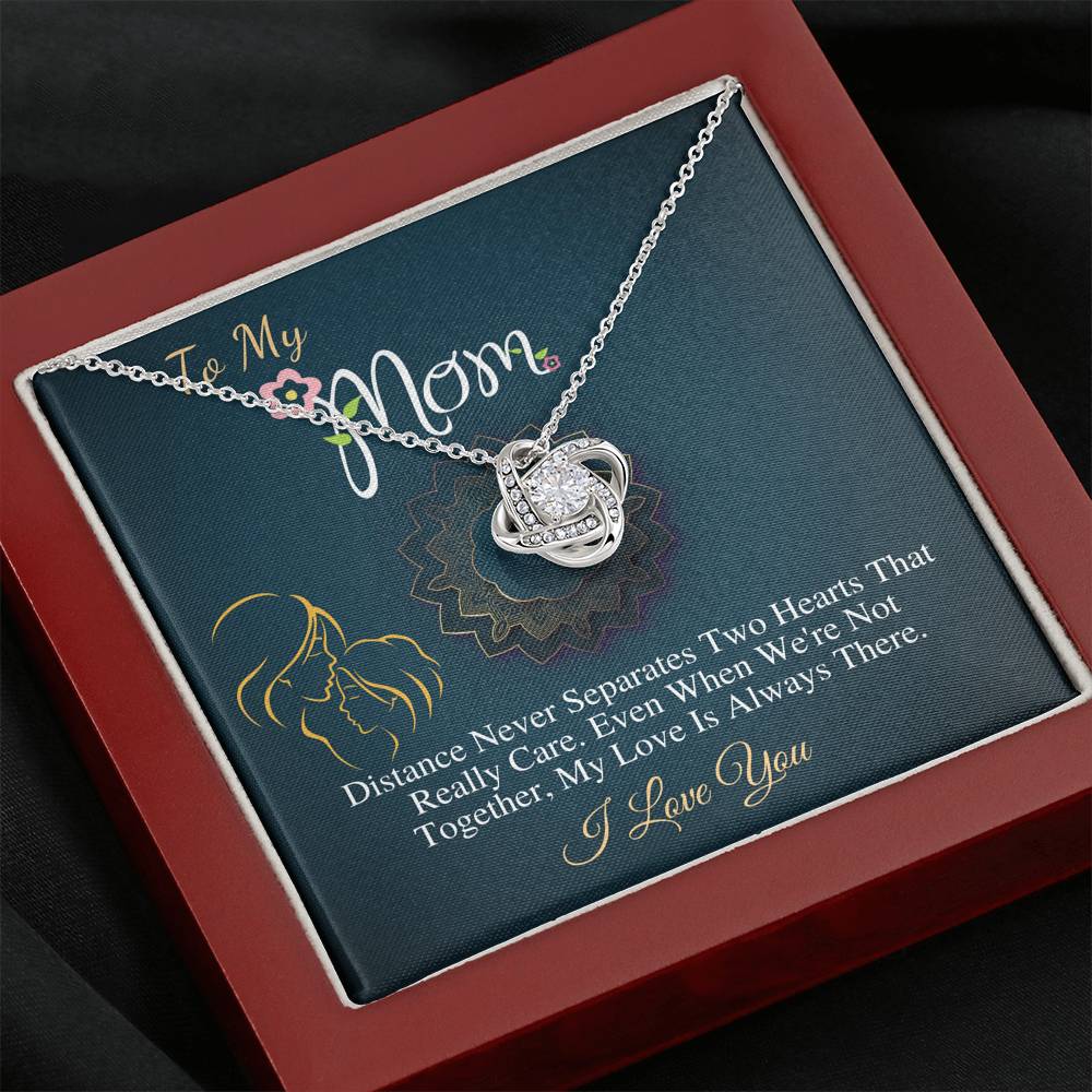 Mothers necklace, Mom Birthday jewelry, Gift for my mom, Special mother's gifts, Mother's gift from daughter,Present for mom,Love Knot #0487