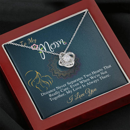 Mothers necklace, Mom Birthday jewelry, Gift for my mom, Special mother's gifts, Mother's gift from daughter,Present for mom,Love Knot #0487