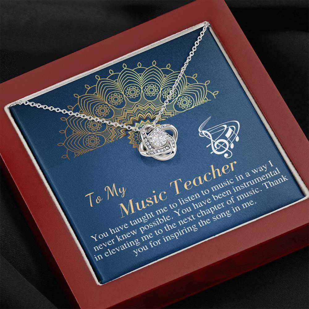 Music Teacher Gift | Gift for Music Teacher Necklace | Music Teacher Gift | To My Music Teacher Appreciation Gift | Christmas Gift  #0746