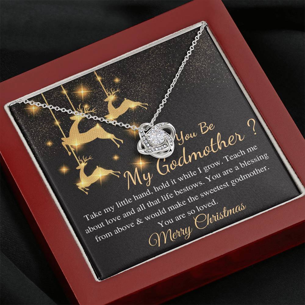 Godmother Christmas Gift From Goddaughter, Gift for Godmother Necklace for Godmother Gift for Christmas,From Godson,Godmother Proposal #0821