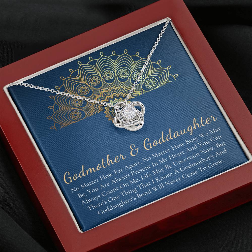 Godmother & Goddaughter Necklace, Goddaughter Gift from Godmother, Jewelry for Godmother and Goddaughter, Valentine's Day Gift #1026