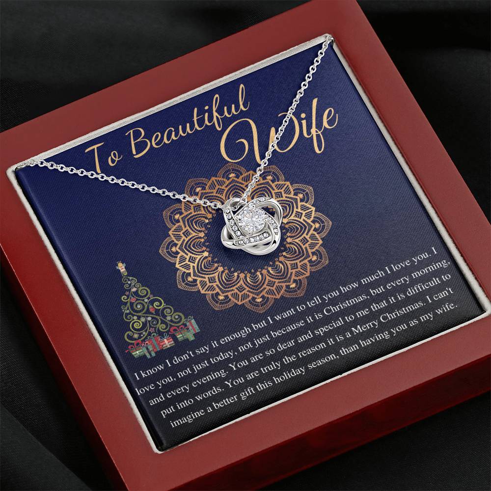 Christmas Gift For Wife From husband, Christmas necklace For Wife, Thanks Giving Gift, Birthday Necklace For Wife, Wife Christmas Gift #0818