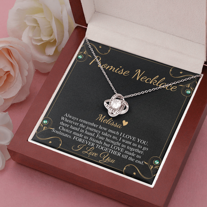 Promise necklace for girlfriend from Boyfriend, GF Birthday Gift, Valentines day gift for Girlfriend, Anniversary gift for Girlfriend #0601 melissa
