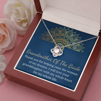 Grandmother of The Bride Gift, Neckalce for Grandma of The Bride, Wedding Gift, from groom to grandmother of the bride personalized gift