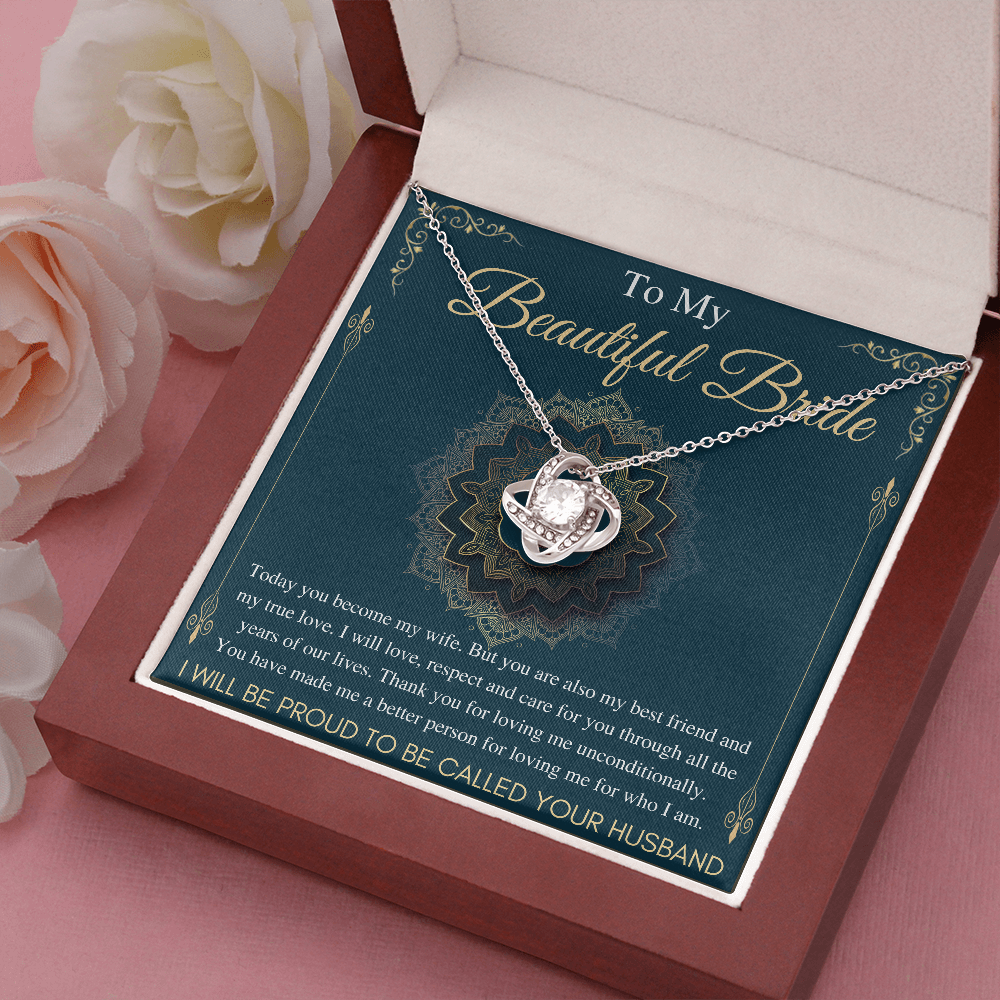 Bride Gift From Groom, Wedding Day Gift, Groom to Bride, Jewelry Gift from Groom to Bride, Beautiful Bride Necklace, To My Bride From Groom