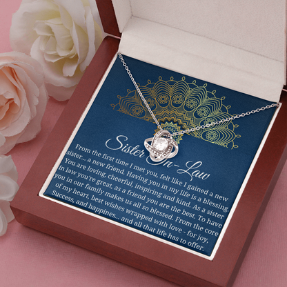 Sister in Law Necklace Gift, Future Sister in Law Gift, Sister in Law Wedding Gift, Sister in Law Birthday Gift, gift for her