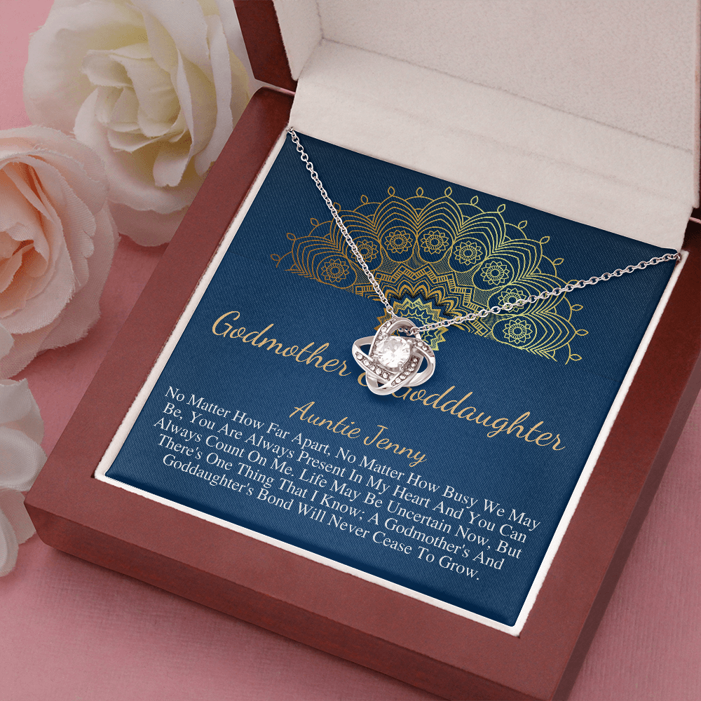 Godmother & Goddaughter Necklace, Goddaughter Gift from Godmother, Jewelry for Godmother and Goddaughter, Valentine's Day Gift #1026 auntie jenny