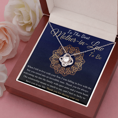 To My Mother in Law, Gift For Mother-in-law, Mother-in-law Necklace, Mother in law To Be Pendant,Mom in law Necklace,To My Future Mom-in-law