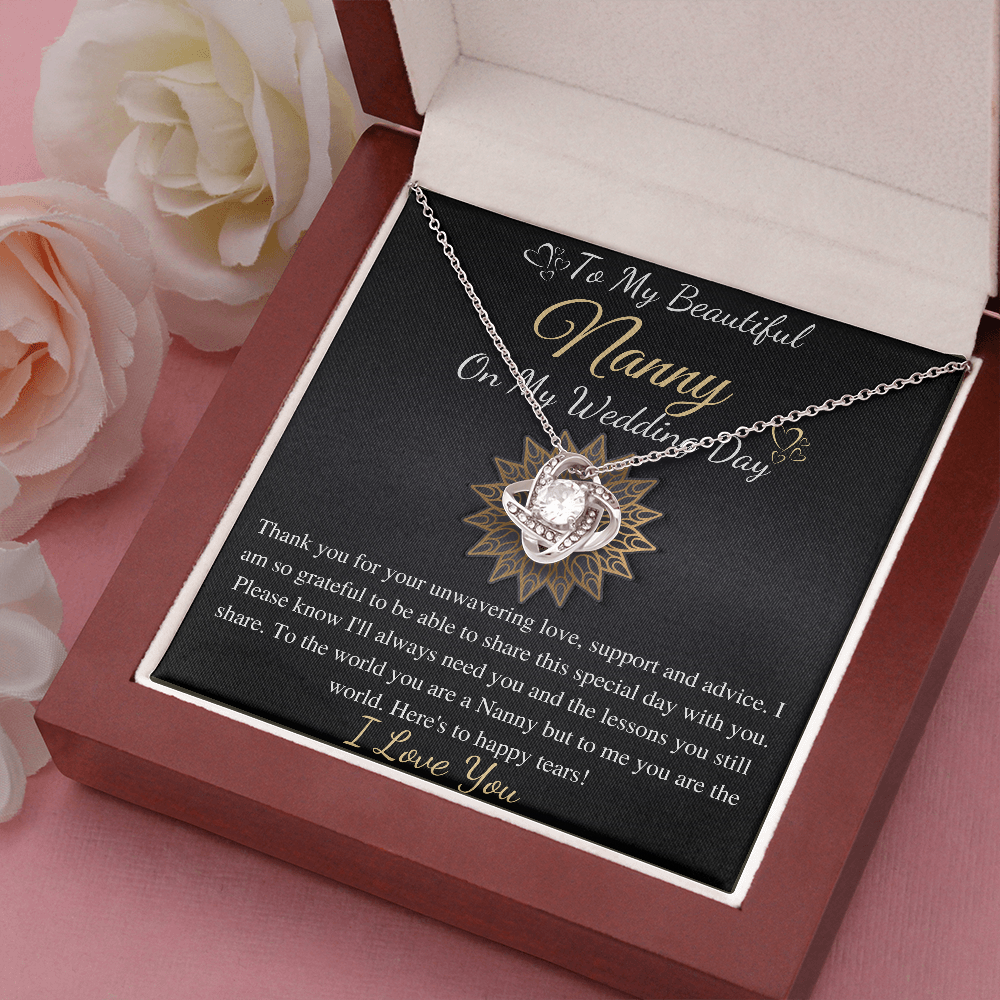 Personalized Nanny Gifts on my wedding Day Gift for Nanny Thank you Gift for Nanny Appreciation Nanny Birthday Gift Necklace for grandma