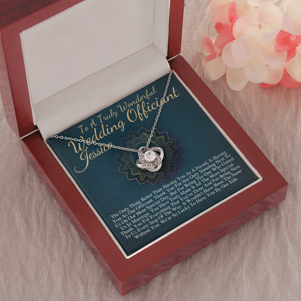 Wedding Officiant Gift | Gift for Wedding Officiant Necklace | A Truly Wonderful Wedding Officiant Appreciation Gift |Friend Officiant #0755 Jessica