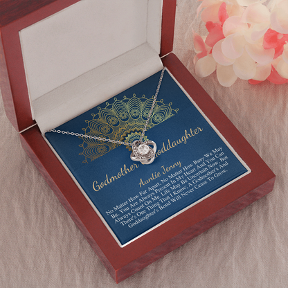 Godmother & Goddaughter Necklace, Goddaughter Gift from Godmother, Jewelry for Godmother and Goddaughter, Valentine's Day Gift #1026 auntie jenny