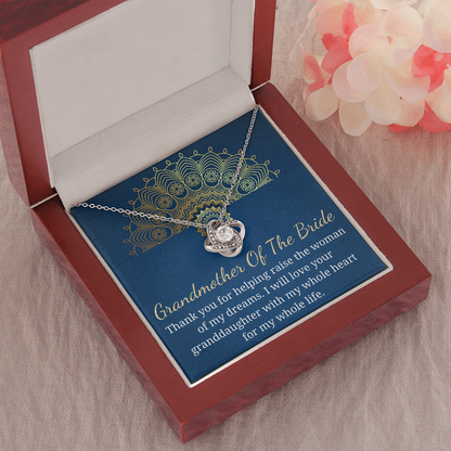 Grandmother of The Bride Gift, Neckalce for Grandma of The Bride, Wedding Gift, from groom to grandmother of the bride personalized gift