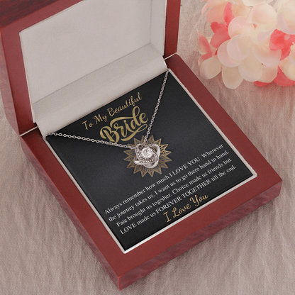 Bride Gift From Groom, Wedding Day Gift, Groom to Bride, Jewelry Gift from Groom to Bride, Beautiful Bride Necklace, To My Bride From Groom