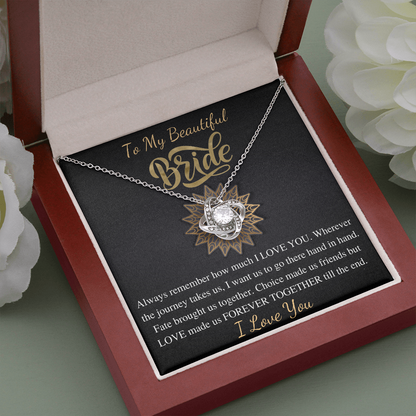 Bride Gift From Groom, Wedding Day Gift, Groom to Bride, Jewelry Gift from Groom to Bride, Beautiful Bride Necklace, To My Bride From Groom