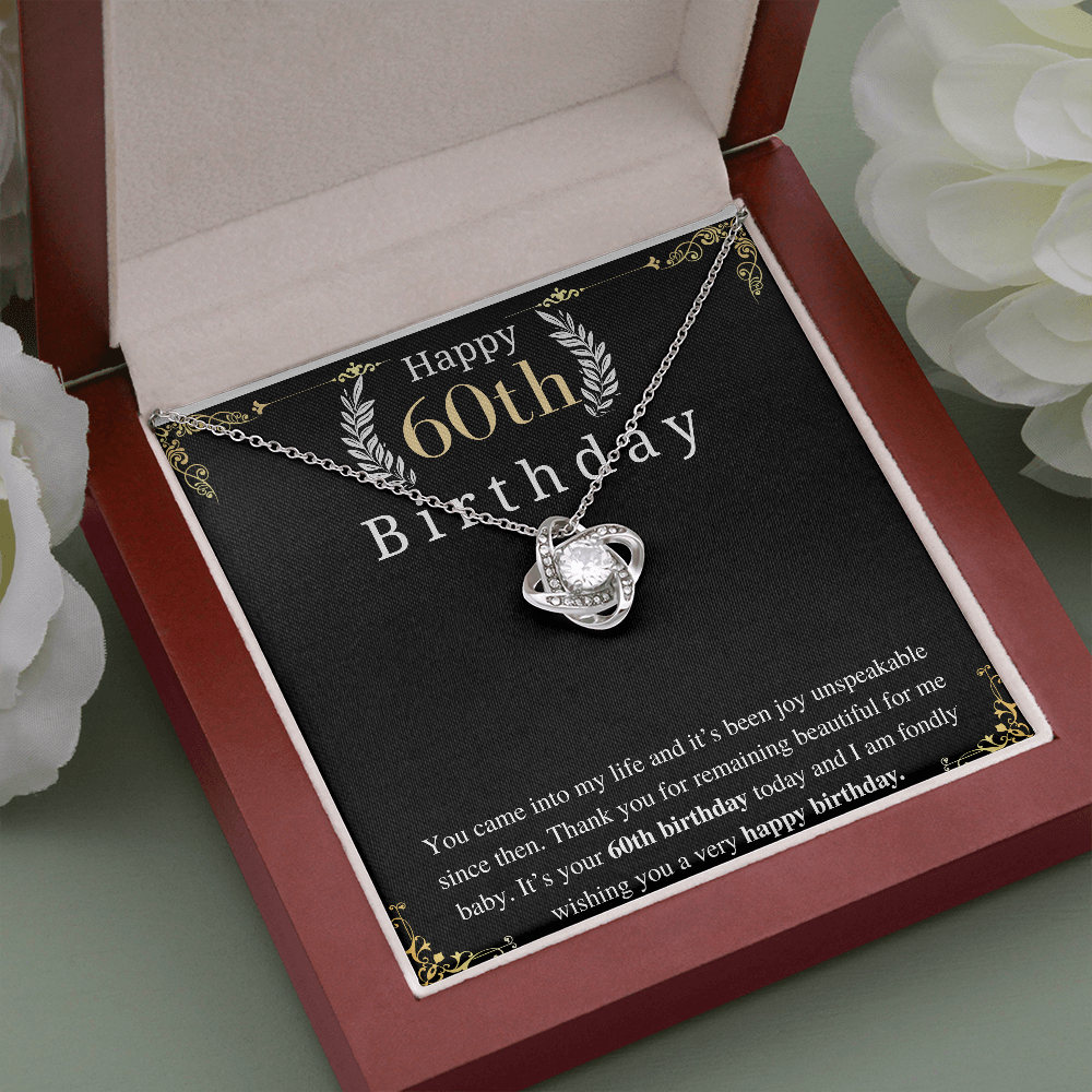 Sixty Birthday Gift For Women, 60th Birthday Gift For Her, Birthday jewelry for her, Personalized Message gift from men, sentimental gift