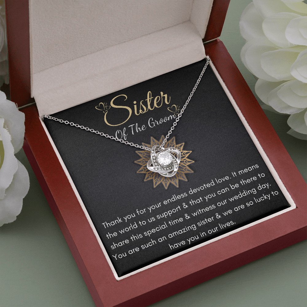 Bonus Sister Gift Sister of The Groom Wedding Thank You Bridal Shower Necklace Birthday gift for her , Valentines gift