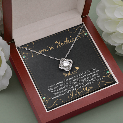 Promise necklace for girlfriend from Boyfriend, GF Birthday Gift, Valentines day gift for Girlfriend, Anniversary gift for Girlfriend #0601 melissa