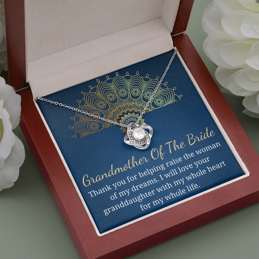 Grandmother of The Bride Gift, Neckalce for Grandma of The Bride, Wedding Gift, from groom to grandmother of the bride personalized gift