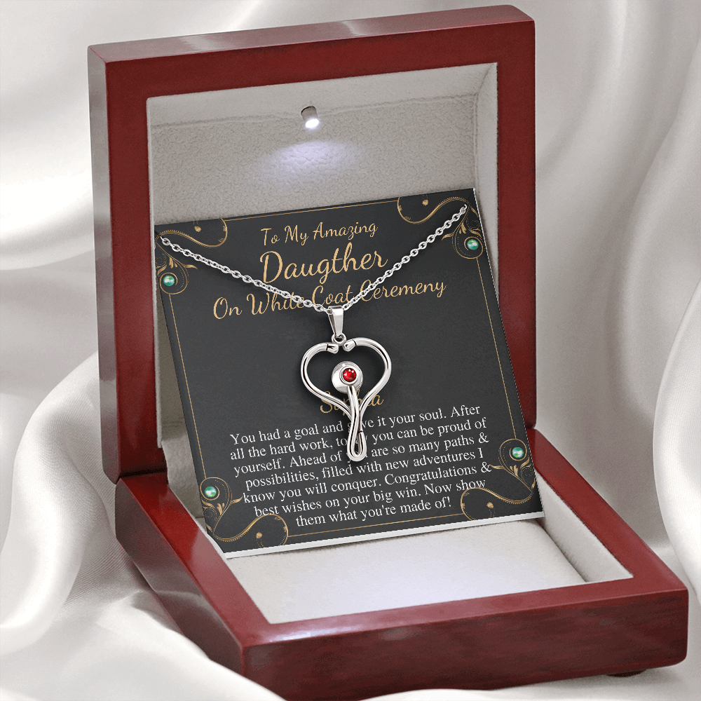 White Coat Ceremony Gift for Daughter, Daughter Medical Student Gift from Parents, Graduation Gift For Doctor, Doctor Gift Nurse Gift #0897