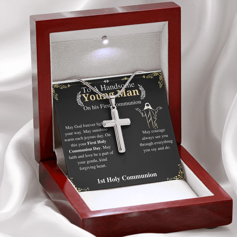 First Communion Gift For Boy, 1st Communion Gift, Catholic First Communion, Holy Communion Gift For Boy, 1st Communion Gift For him w/o engraving
