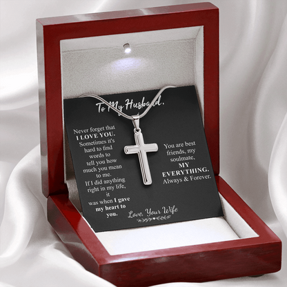 to my husband cross