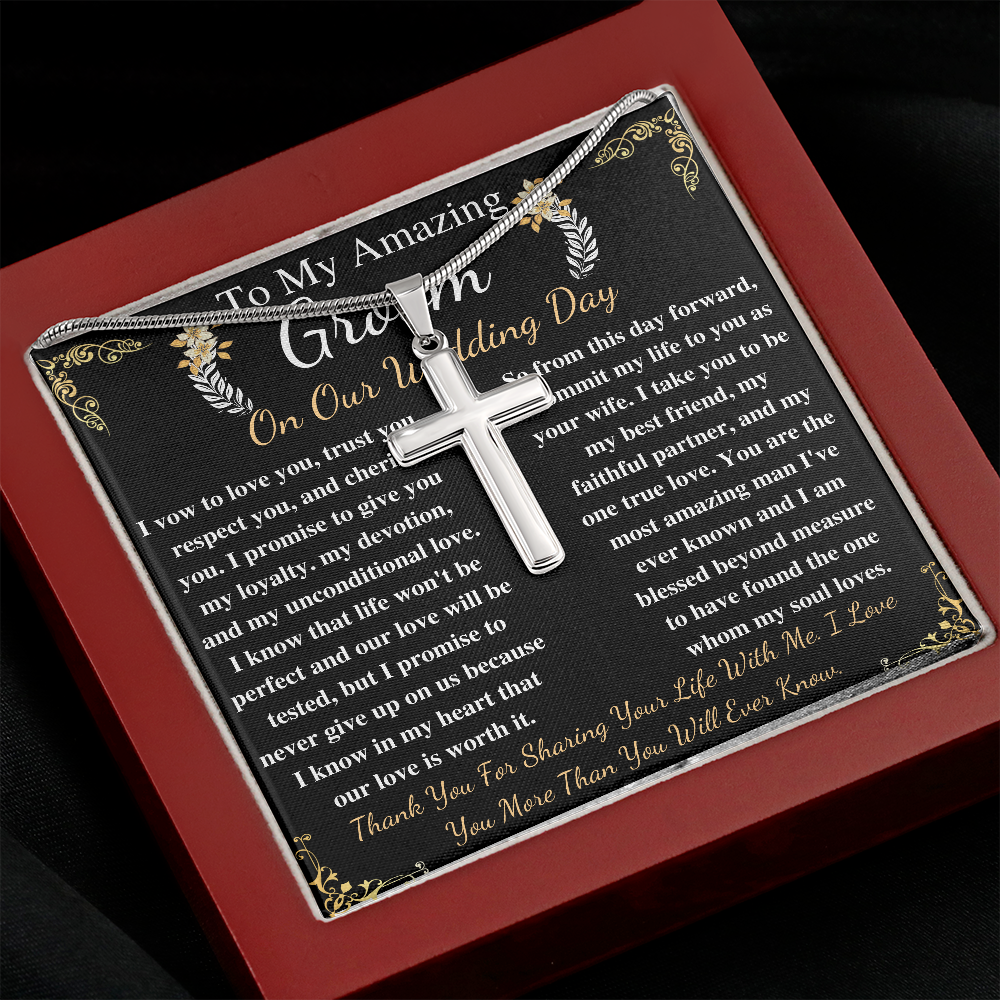 to my amazing groom