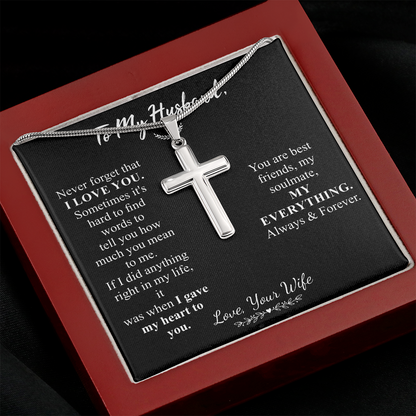 to my husband cross