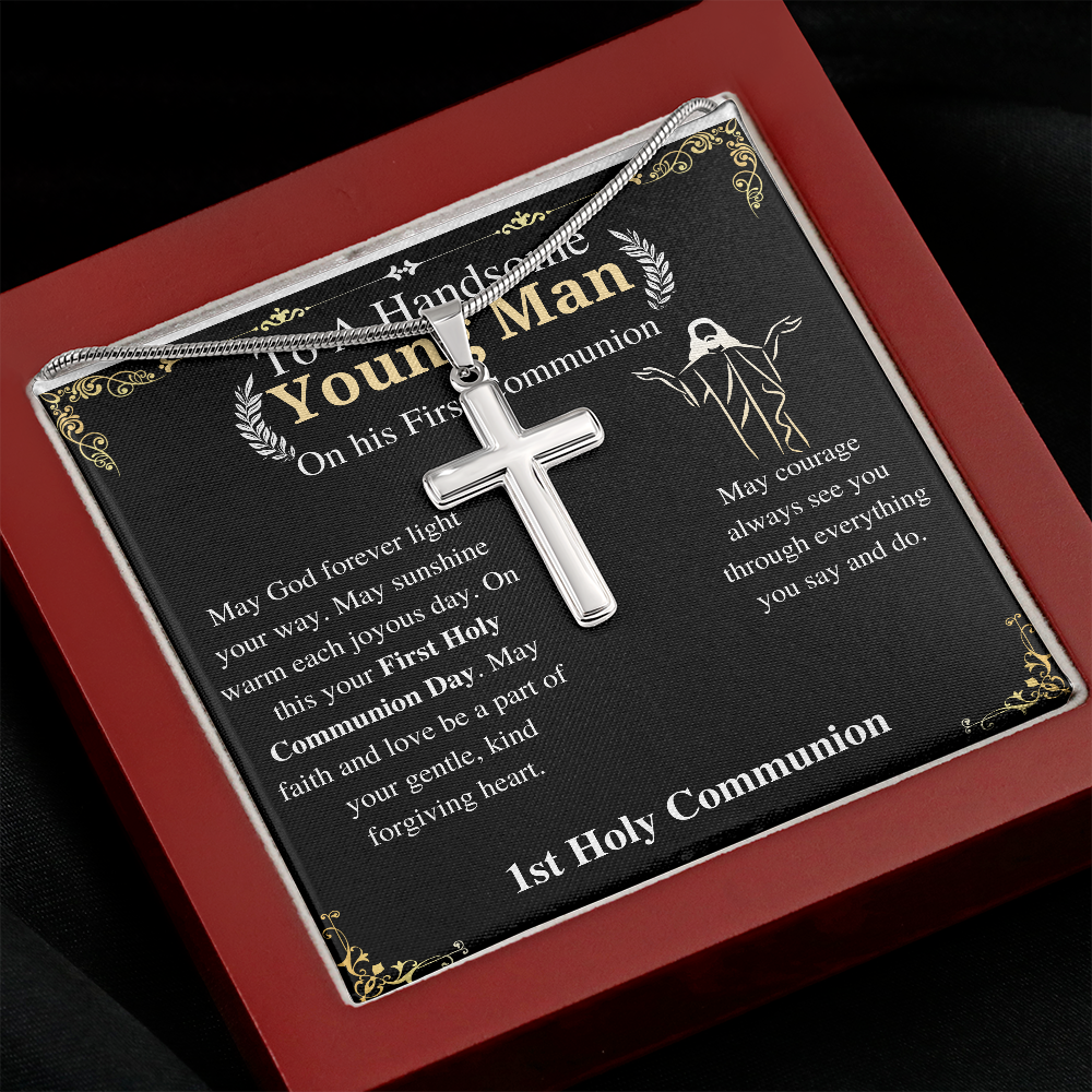 First Communion Gift For Boy, 1st Communion Gift, Catholic First Communion, Holy Communion Gift For Boy, 1st Communion Gift For him w/o engraving